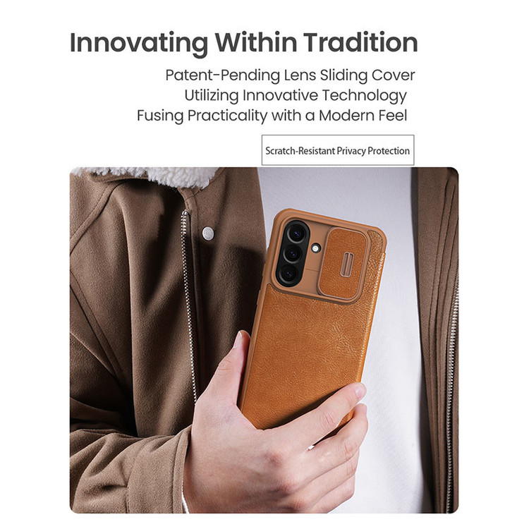 کیف کلاسوری نیلکین مدل Qin Pro Leather مناسب برای گوشی موبایل سامسونگ Galaxy A56