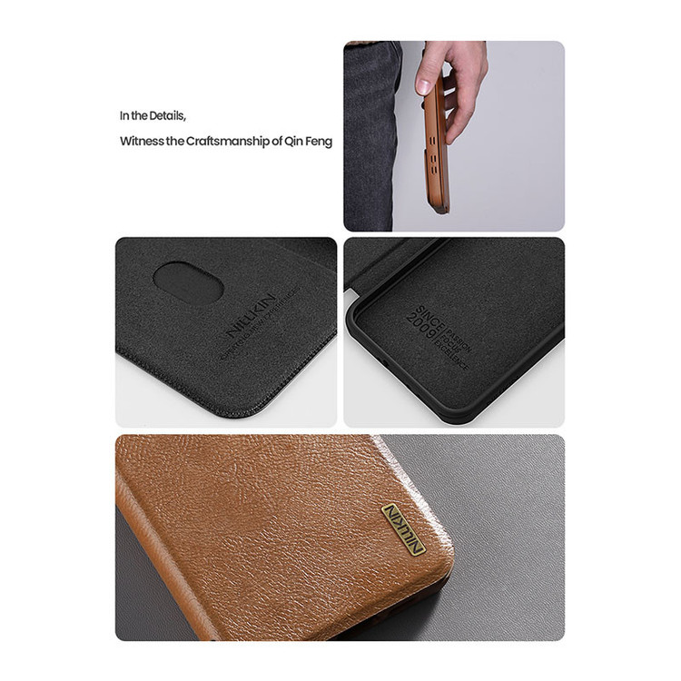 کیف کلاسوری نیلکین مدل Qin Pro Leather مناسب برای گوشی موبایل سامسونگ Galaxy A56