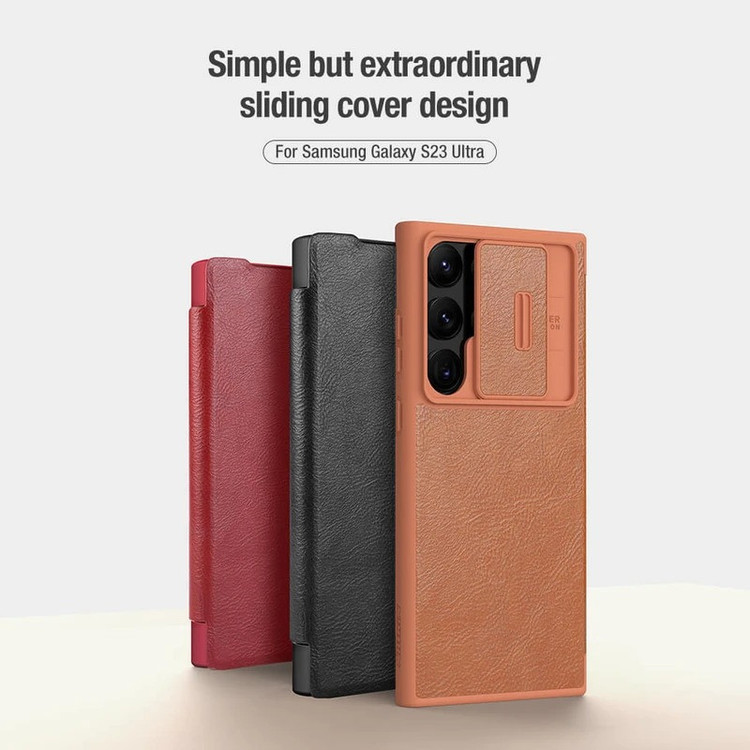 کیف کلاسوری نیلکین مدل Qin Pro Leather Case مناسب برای گوشی موبایل سامسونگ Galaxy S25 Ultra