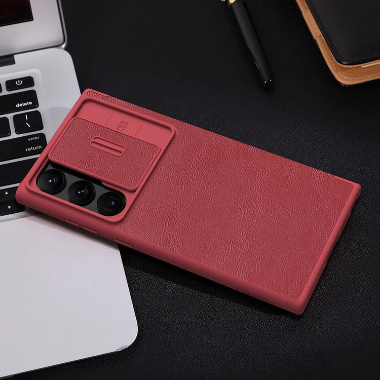 کیف کلاسوری نیلکین مدل Qin Pro Leather Case مناسب برای گوشی موبایل سامسونگ Galaxy S25 Ultra