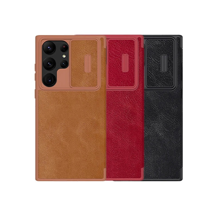 کیف کلاسوری نیلکین مدل Qin Pro Leather Case مناسب برای گوشی موبایل سامسونگ Galaxy S25 Ultra