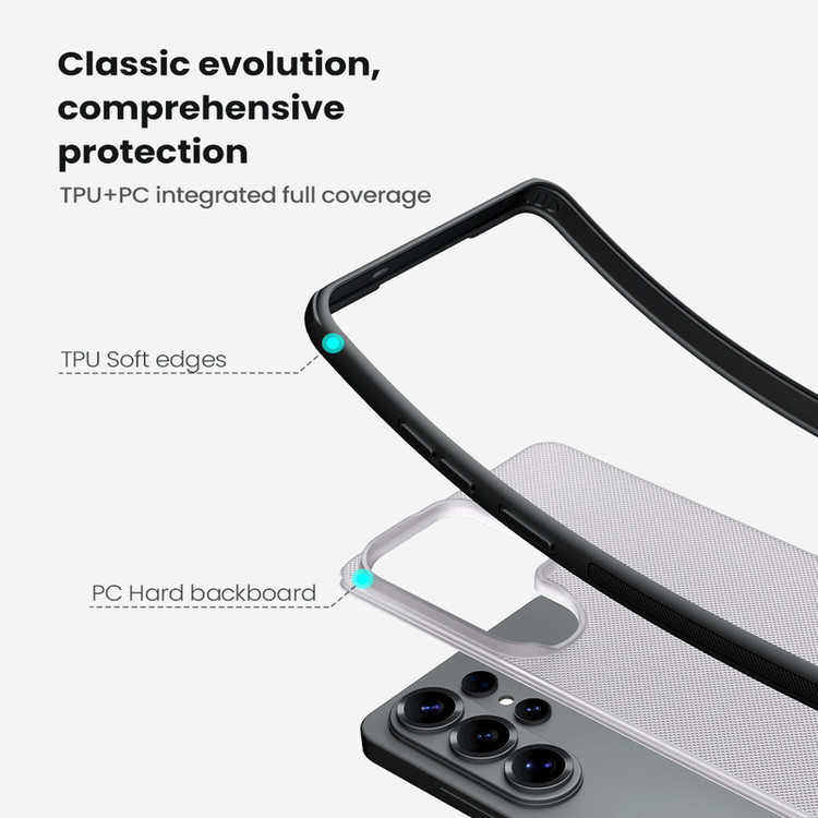 کاور نیلکین مدل Super Frosted Shield Pro Clear مناسب برای گوشی موبایل سامسونگ Galaxy S26 Ultra