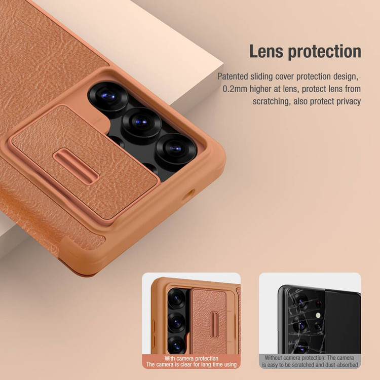 کیف کلاسوری نیلکین مدل Qin Pro مناسب برای گوشی موبایل سامسونگ Galaxy S25 Ultra