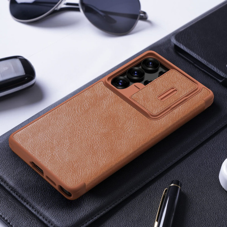 کیف کلاسوری نیلکین مدل Qin Pro مناسب برای گوشی موبایل سامسونگ Galaxy S25 Ultra