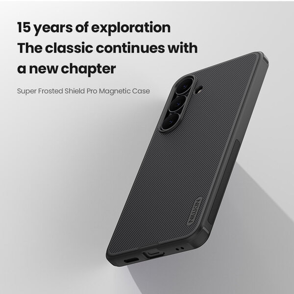 کاور نیلکین مدل Frosted Shield Pro Magnetic مناسب برای گوشی موبایل سامسونگ Galaxy S25 FE
