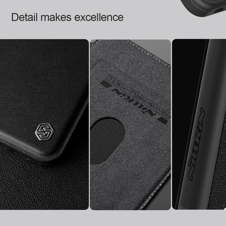 کیف کلاسوری نیلکین مدل Qin Prop Leather Classic Cloth مناسب برای گوشی موبایل سامسونگ Galaxy S24