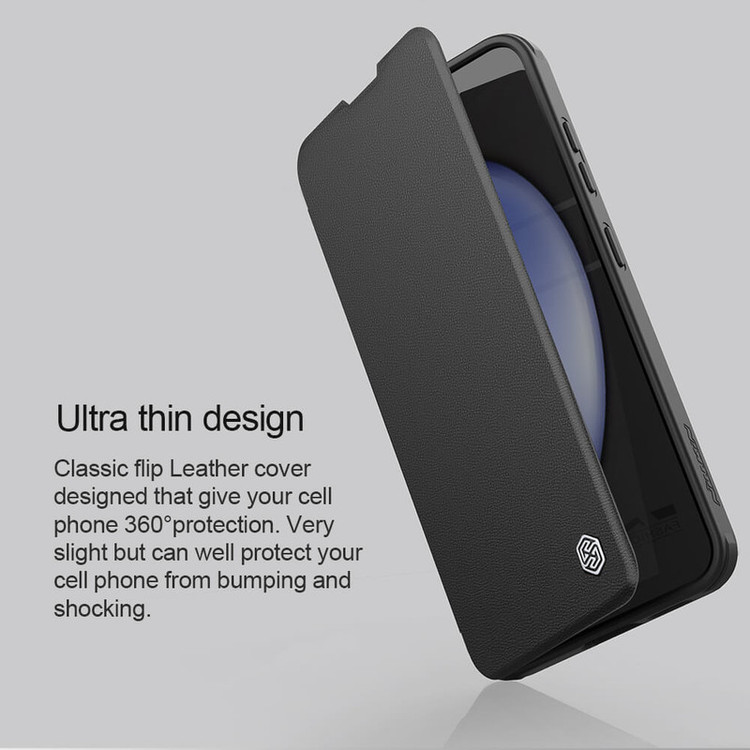 کیف کلاسوری نیلکین مدل Qin Prop Leather Classic Cloth مناسب برای گوشی موبایل سامسونگ Galaxy S24