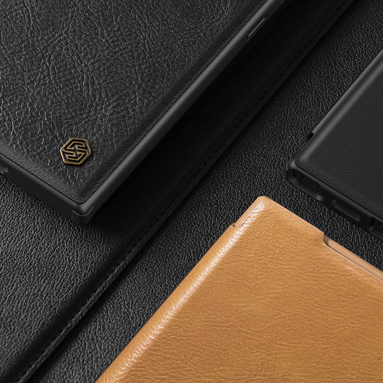 کیف کلاسوری نیلکین مدل Qin Prop Leather مناسب برای گوشی موبایل سامسونگ Galaxy S24 Ultra