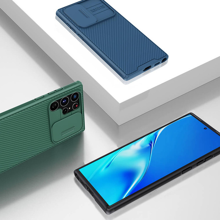 کاور نیلکین مدل CAMShIIELD PRO cover مناسب برای گوشی موبایل سامسونگ Galaxy S22 Ultra