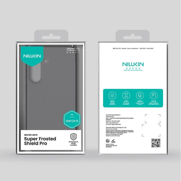 کاور نیلکین مدل Super Frosted Shield Transparent مناسب برای گوشی موبایل سامسونگ Galaxy S25 FE