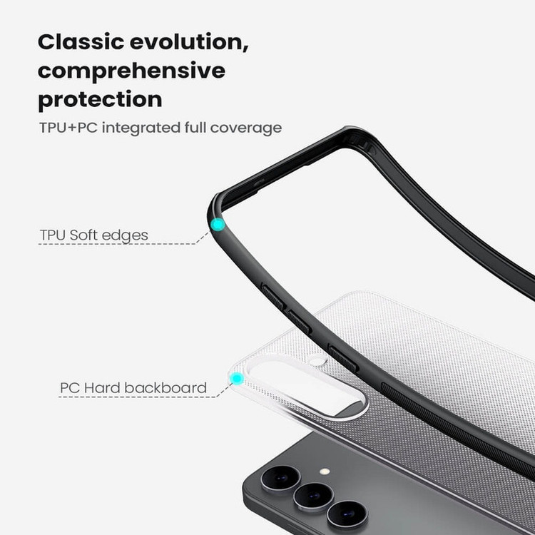 کاور نیلکین مدل Super Frosted Shield Transparent مناسب برای گوشی موبایل سامسونگ Galaxy S25 FE