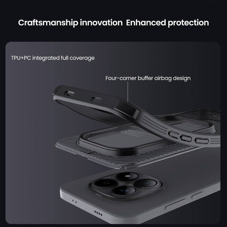 کاور نیلکین مدل Camshield Pro Clear Version مناسب برای گوشی موبایل شیائومی Redmi Note 15 Pro 5G