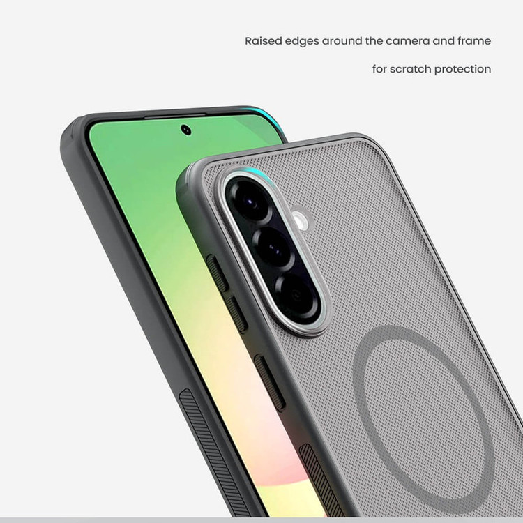 کاور نیلکین مدل Frosted Shield Pro Transparent Magnetic مناسب برای گوشی موبایل سامسونگ Galaxy A57