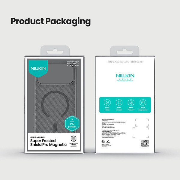 کاور نیلکین مدل Super Frosted Shield Pro Transparent Magnetic مناسب برای گوشی موبایل اپل iPhone 17 Pro Max