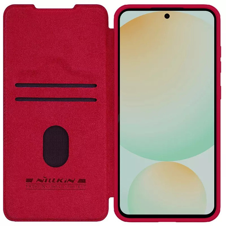 کیف کلاسوری نیلکین مدل Qin Pro Leather مناسب برای گوشی موبایل سامسونگ Galaxy S24 FE