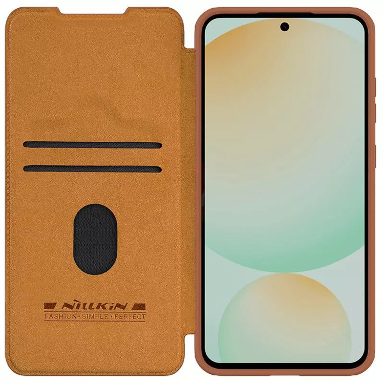 کیف کلاسوری نیلکین مدل Qin Pro Leather مناسب برای گوشی موبایل سامسونگ Galaxy S24 FE
