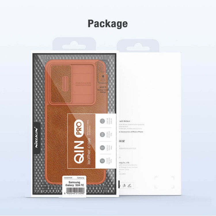 کیف کلاسوری نیلکین مدل Qin Pro Leather مناسب برای گوشی موبایل سامسونگ Galaxy S24 FE