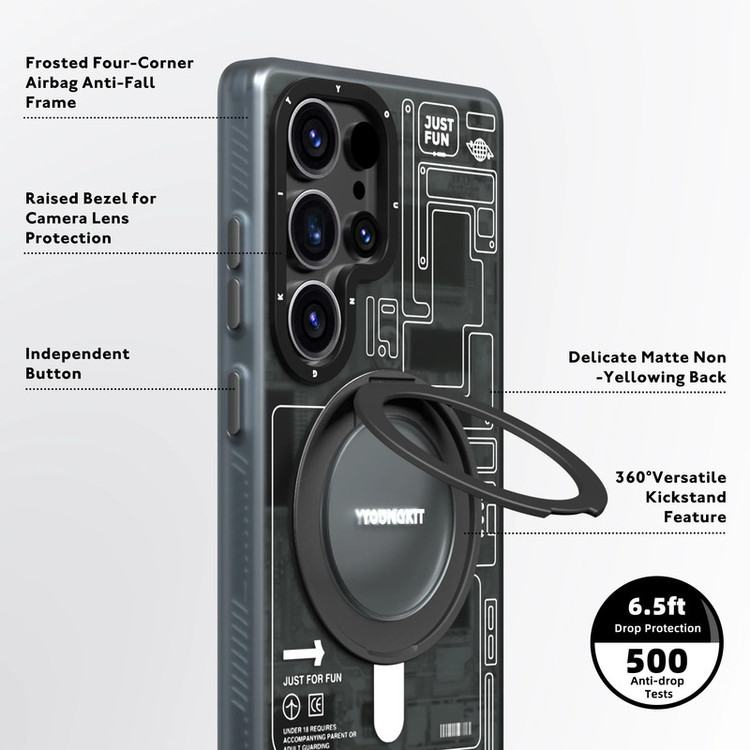 کاور یانگ کیت مدل Futuristic 360° مناسب برای گوشی موبایل سامسونگ Galaxy S25Ultra