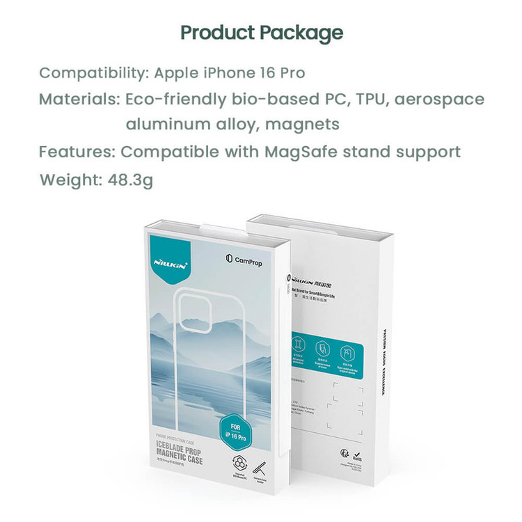 کاور نیلکین مدل Iceblade Prop Magnetic MagSafe مناسب برای گوشی موبایل اپل iPhone 16 Pro