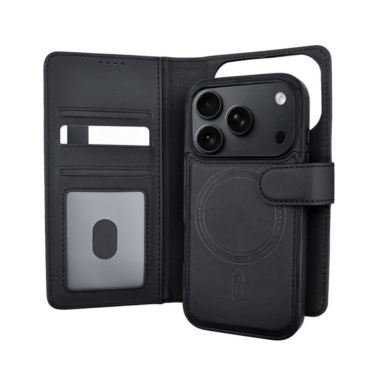 کیف کلاسوری اچ دی دی طرح چرمی مگ سیف مدل LUXURY مناسب برای گوشی موبایل اپل IPHONE 17 pro