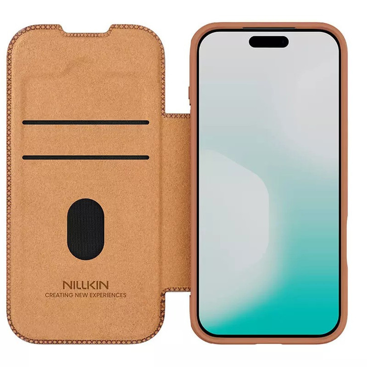 کیف کلاسوری نیلکین مدل Qin Pro Leather مناسب برای گوشی موبایل اپل iPhone 17 Pro