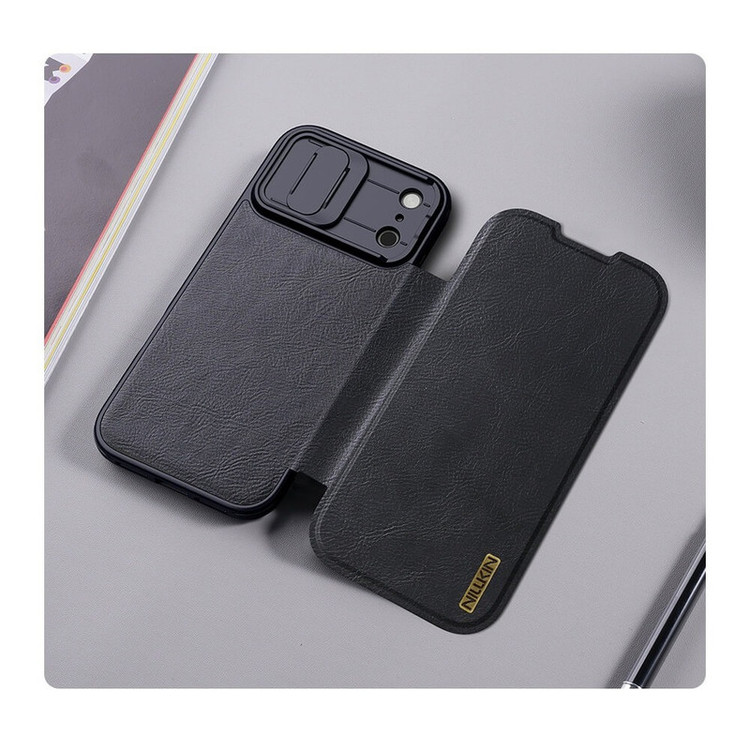 کیف کلاسوری نیلکین مدل Qin Pro Leather مناسب برای گوشی موبایل اپل iPhone 17 Pro