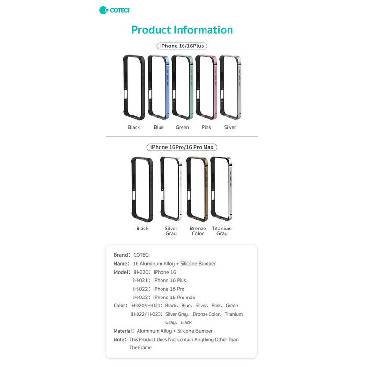 بامپر کوتتسی مدل IH-023 مناسب برای گوشی موبایل اپل Iphone 16 ProMax