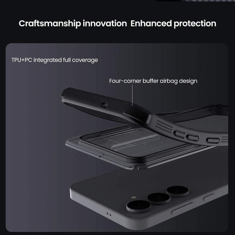 کاور نیلکین مدل Camshield Pro Clear version مناسب برای گوشی موبایل سامسونگ Galaxy S25 FE