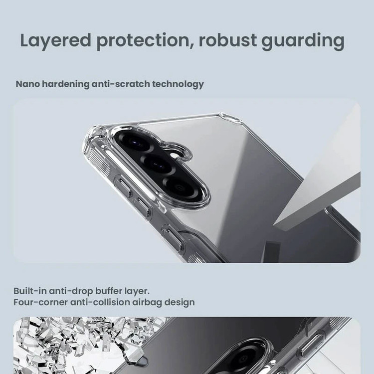 کاور نیلکین مدل Nature TPU Pro مناسب برای گوشی موبایل سامسونگ Galaxy A56/A37/A36