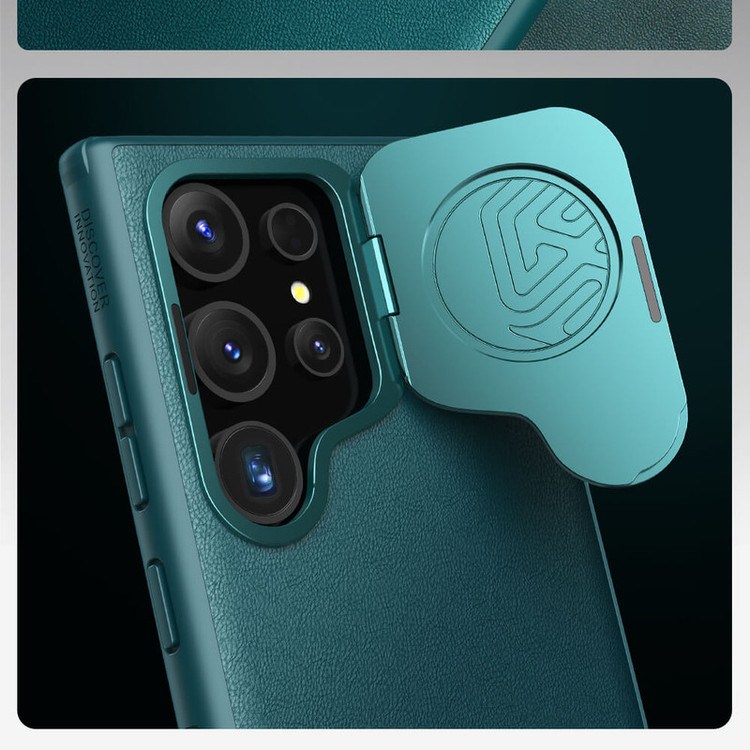 کاور نیلکین مدل Camshield Prop Leather مناسب برای گوشی موبایل سامسونگ Galaxy S24 Ultra