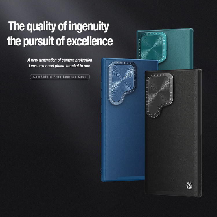 کاور نیلکین مدل Camshield Prop Leather مناسب برای گوشی موبایل سامسونگ Galaxy S24 Ultra