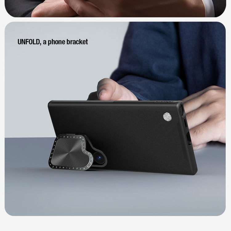 کاور نیلکین مدل Camshield Prop Leather مناسب برای گوشی موبایل سامسونگ Galaxy S24 Ultra