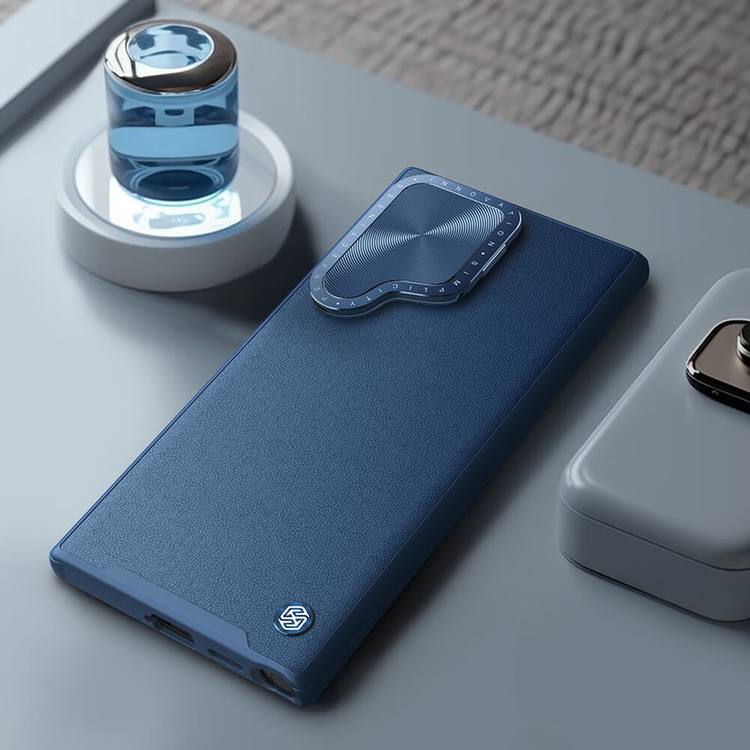 کاور نیلکین مدل Camshield Prop Leather مناسب برای گوشی موبایل سامسونگ Galaxy S24 Ultra