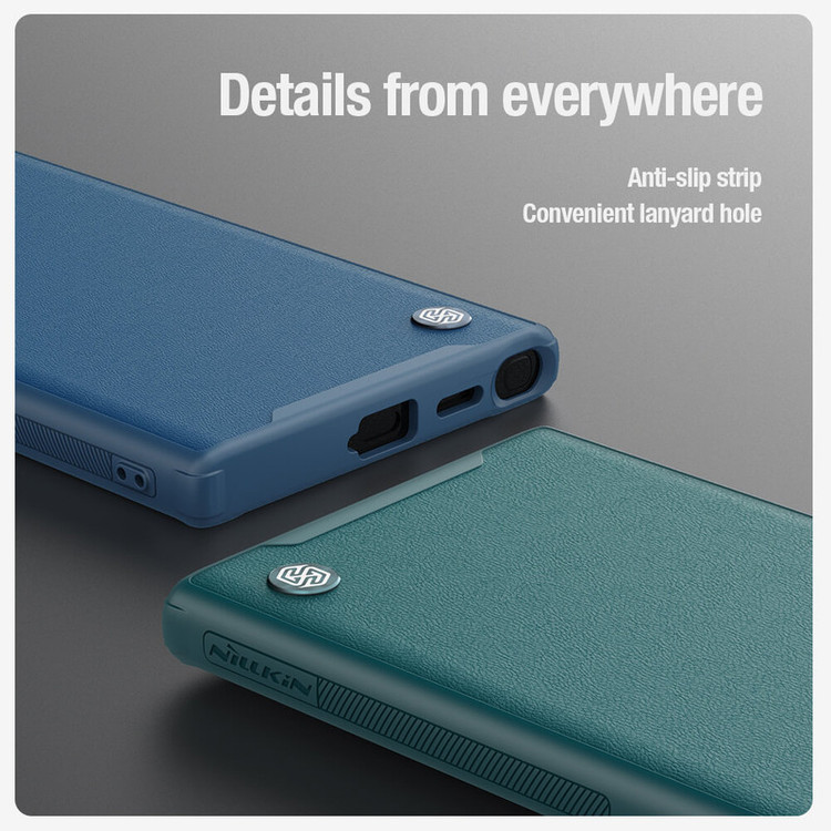 کاور نیلکین مدل Camshield Prop Leather مناسب برای گوشی موبایل سامسونگ Galaxy S24 Ultra