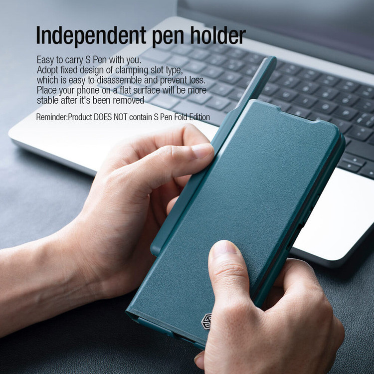کیف کلاسوری نیلکین مدل Qin Pro Leather مناسب برای گوشی موبایل سامسونگ Galaxy Z Fold 5 / W24