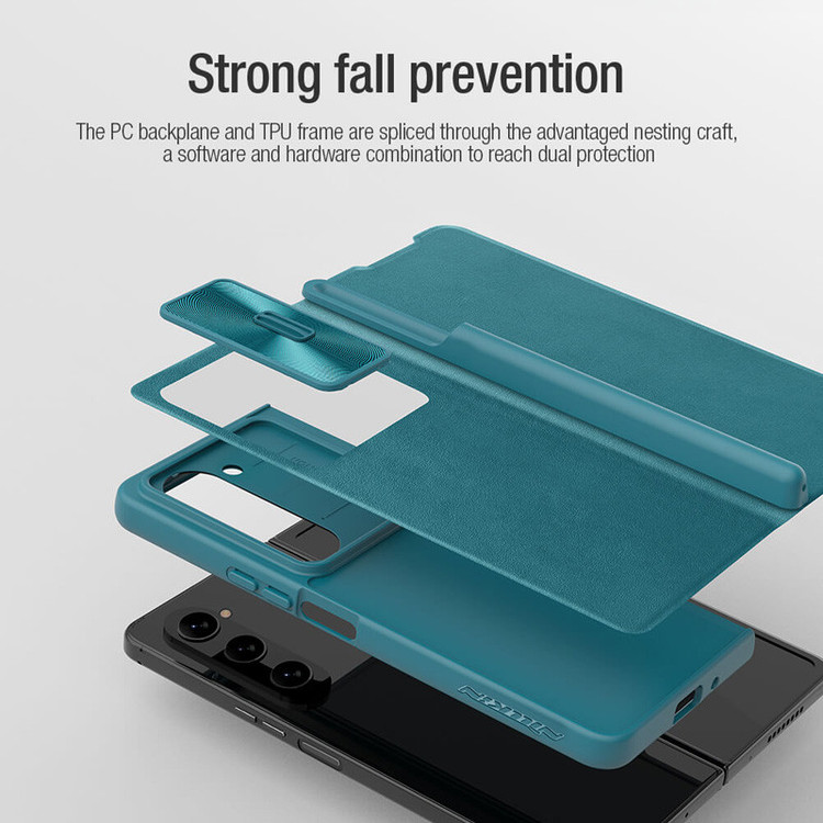 کیف کلاسوری نیلکین مدل Qin Pro Leather مناسب برای گوشی موبایل سامسونگ Galaxy Z Fold 5 / W24
