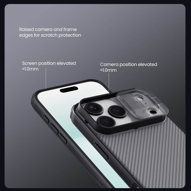 کاور نیلکین مدل Camshield Pro Clear version مناسب برای گوشی موبایل اپل iPhone 17 Pro Max