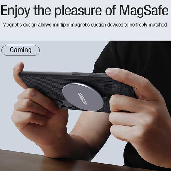 کاور نیلکین مدل Super Frosted Shield Pro Magnetic مناسب برای گوشی موبایل سامسونگ Galaxy S24 Ultra