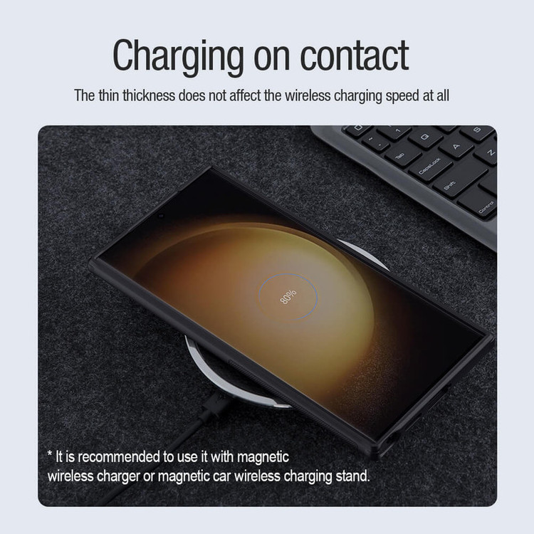 کاور نیلکین مدل Super Frosted Shield Pro Magnetic مناسب برای گوشی موبایل سامسونگ Galaxy S24 Ultra