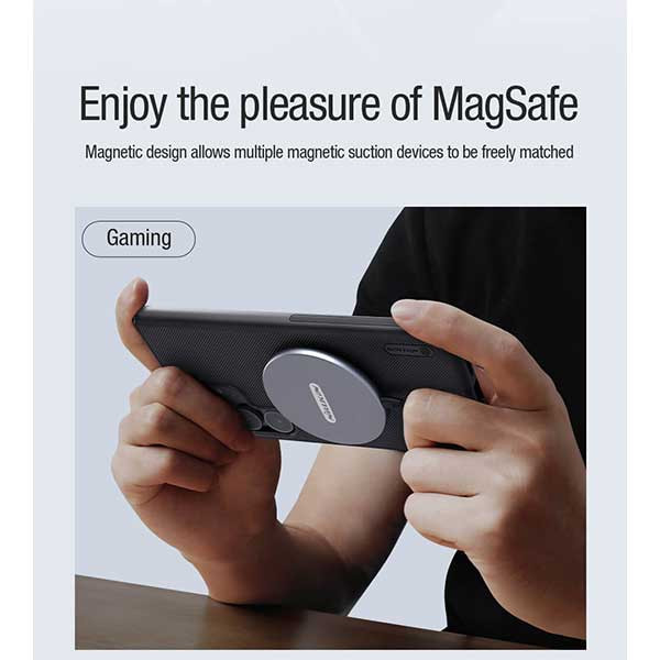 کاور نیلکین مدل Super Frosted Shield Pro Magnetic مناسب برای گوشی موبایل سامسونگ Galaxy S24 Ultra