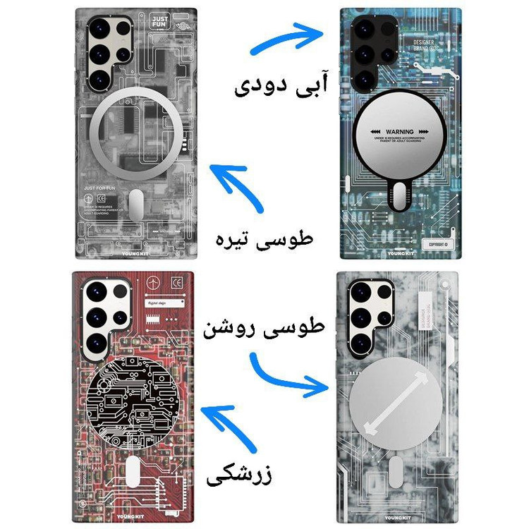 کاور یانگ کیت مدل Magsafe Technology Futuristic مناسب برای گوشی موبایل سامسونگ Galaxy S25ultra
