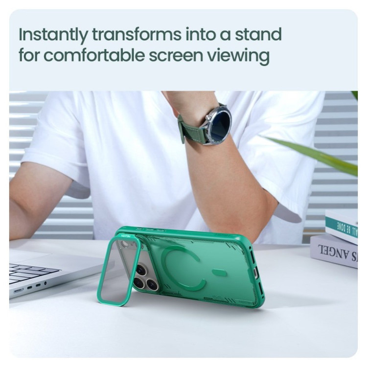 کاور نیلکین مدل Iceblade Prop Frame Transparent Lens Magnetic مناسب برای گوشی موبایل اپل iPhone 17 Pro Max