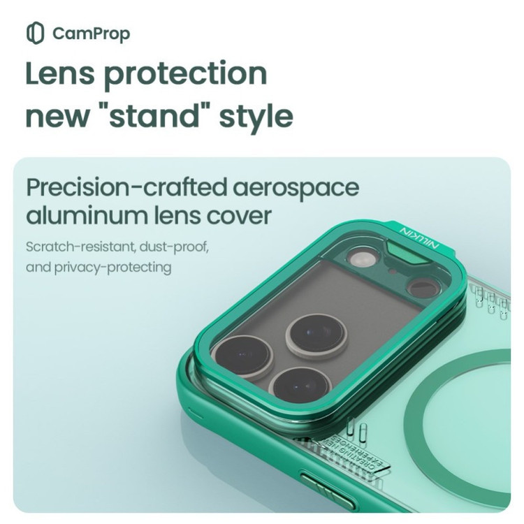 کاور نیلکین مدل Iceblade Prop Frame Transparent Lens Magnetic مناسب برای گوشی موبایل اپل iPhone 17 Pro Max