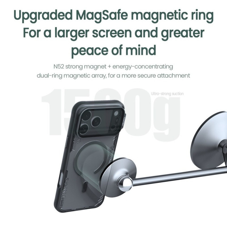کاور نیلکین مدل Iceblade Prop Frame Transparent Lens Magnetic مناسب برای گوشی موبایل اپل iPhone 17 Pro Max