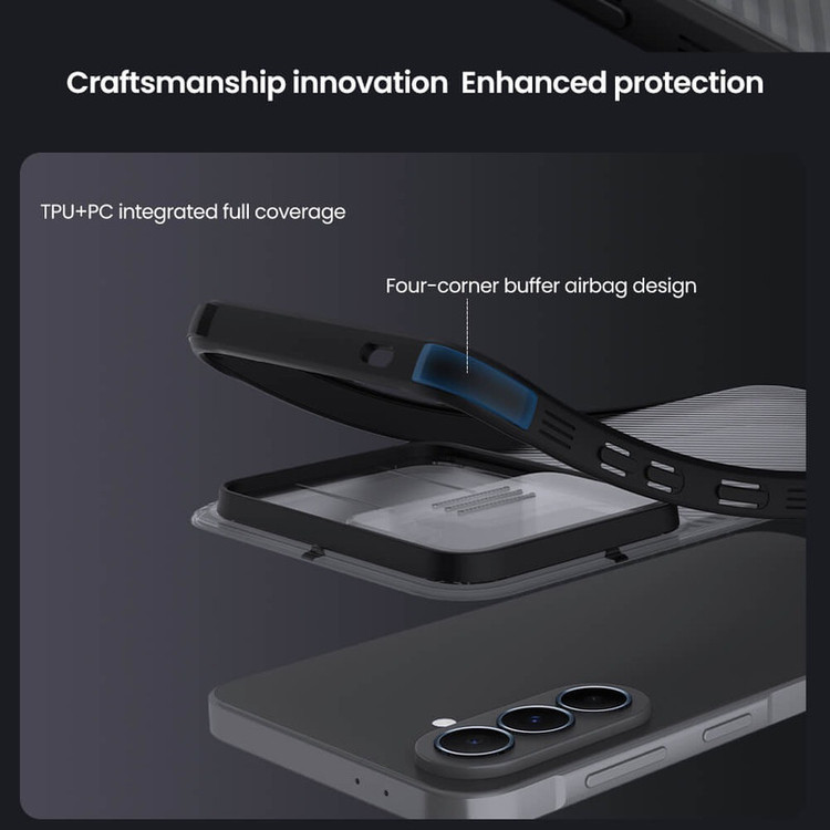 کاور نیلکین مدل Camshield Pro Clear version مناسب برای گوشی موبایل سامسونگ Galaxy A37/ A56/ A36