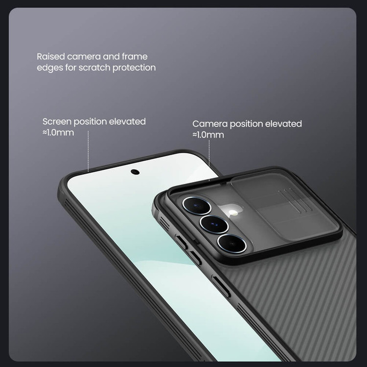 کاور نیلکین مدل Camshield Pro Clear version مناسب برای گوشی موبایل سامسونگ Galaxy A37/ A56/ A36