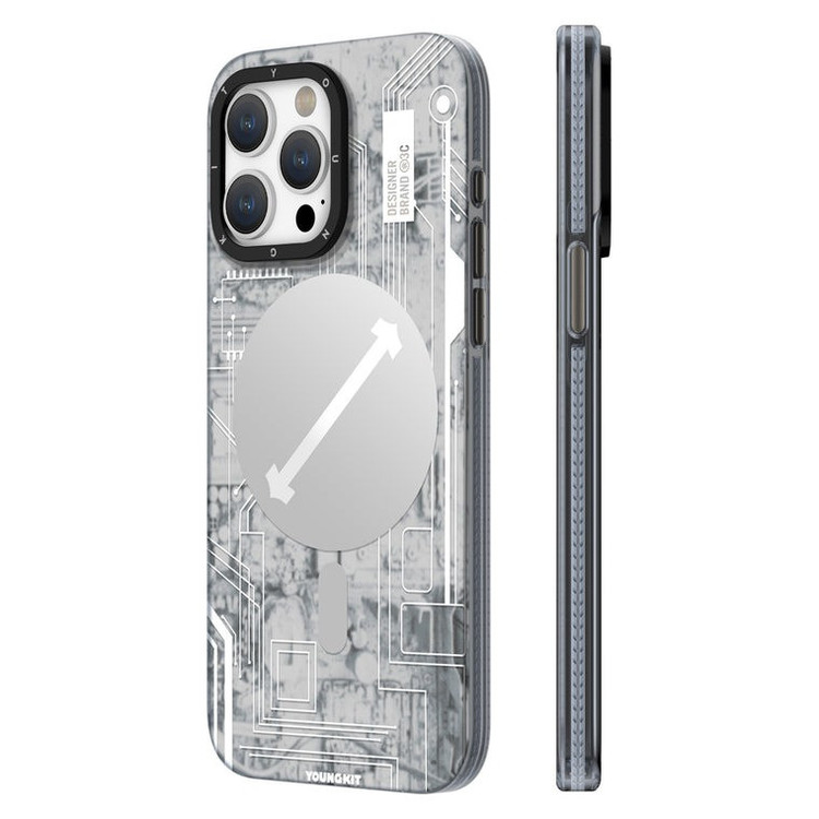کاور یانگ کیت مدل Futuristic Circuit مناسب برای گوشی موبایل اپل iphone 15 pro max