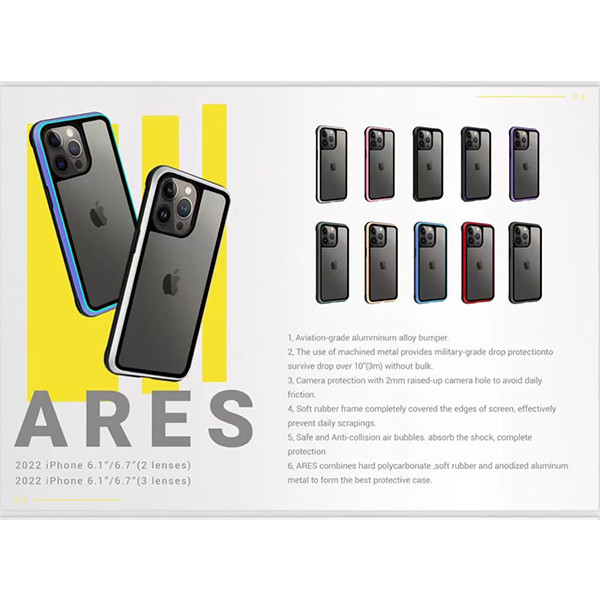 کاور کی دوو مدل Ares مناسب برای گوشی موبایل اپل iPhone 14 Pro