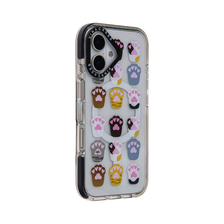 کاور ویناکیسز مدلLove paws MagSafe مناسب برای گوشی موبایل اپل iphone 16