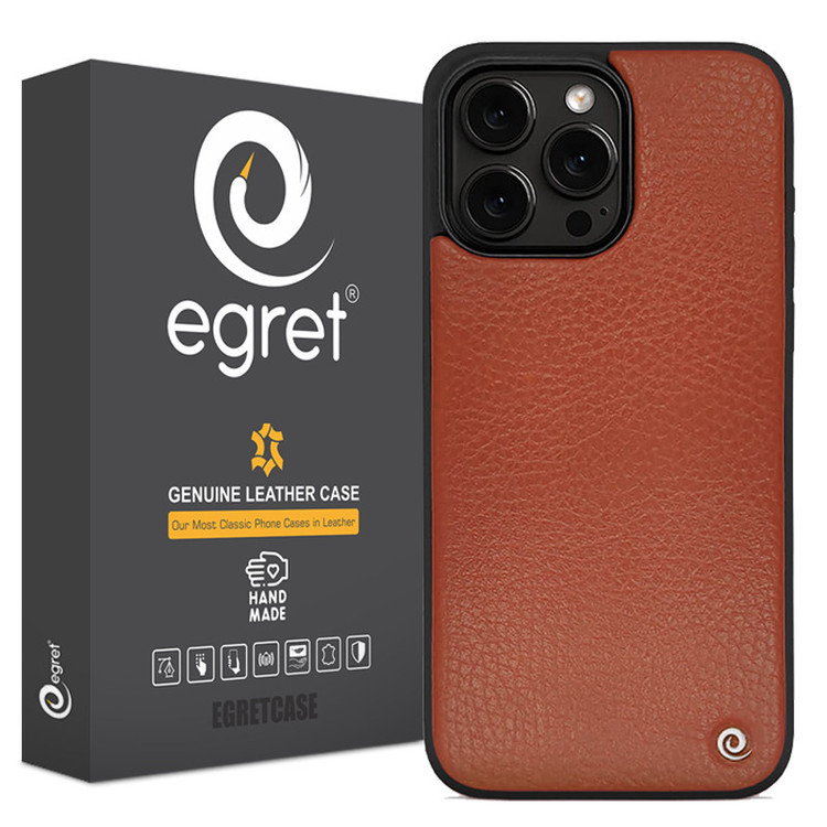 کاور اگرت مدل Floater کد LMC-BF1 طرح فلوتر چرم طبیعی مناسب برای گوشی موبایل اپل iPhone 12 Pro